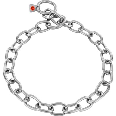 Obojok retiazkový sťahovací 4mm/54cm, extra pevný, stredné oko, nerezová oceľ, matný, HS