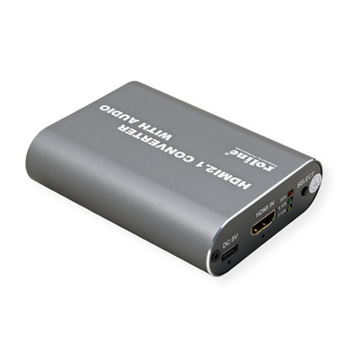 HDMI Audio Extraktor 8K@60Hz, digital: toslink (S/PDiF), analog: 3.5mm jack, čierny