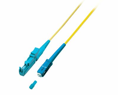 Fiber kábel SC-E2000, 3m Simplex OS2(9/125µm), LSOH, 3mm, žltý