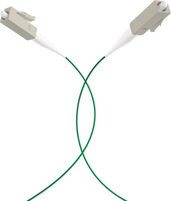 Optický Pigtail LC, OM2, 2m, zelený (12ks/bal)
