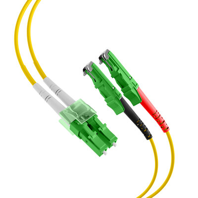 Fiber kábel LC/APC-E2000/APC, 1m Duplex OS2(9/125µm), LSOH, 3mm, žltý