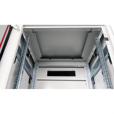 19" Rack na podlahu 36U, 1786x600x600mm (HxWxD), PRO, sklenené dvere, sivý