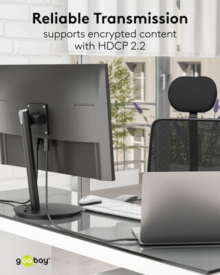 Kábel USB 3.1 Typ C na HDMI M/M 3m, gen.2, 4K@60Hz, čierny, pozl. konektor