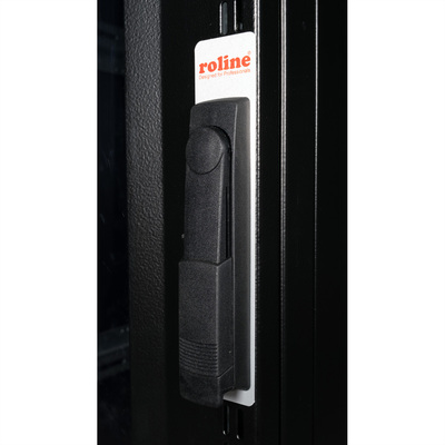 19" Rack na podlahu 36U, 1705x600x1000mm (HxWxD), PRO, Plexiglas, čierny