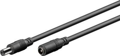 Kábel predlžovací DC 5.5mm / 2.1mm, AWG20, 10m, čierny
