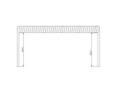Kábel el. špirála 1.5m - 6m, 1.5mm², biely