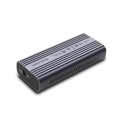 Externý box / Adaptér USB 4 Typ C na NVMe M.2 SSD HDD (M-key and B+M-key), 40Gbps, čierny