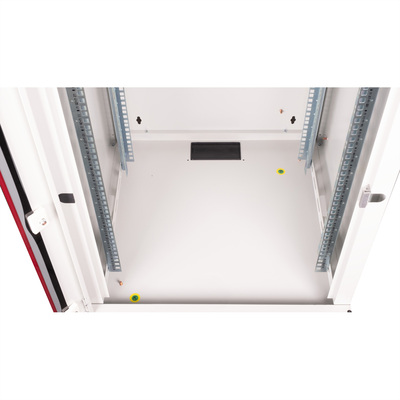 19" Rack na stenu 16U, sivý, 818x600x600mm (HxWxD), RAL7035, PRO, odnímateľné bočnice