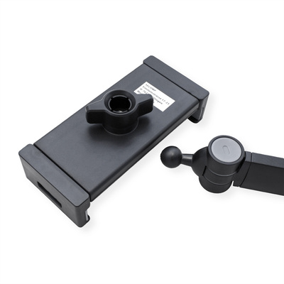 Držiak pre tablety 4.7-12.9" na stôl, univerzálny, max 1kg, rameno 470mm, čierny