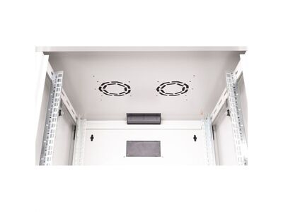 19" Rack na stenu 9U, sivý, 505x600x600 mm (HxWxD), RAL7035, PRO, odnímateľné bočnice