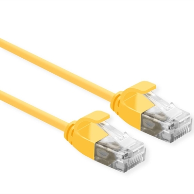 UTP Patchkábel LSOH 2m cat.6a, žltý, slim, Cu, Flex Cable, Component Level