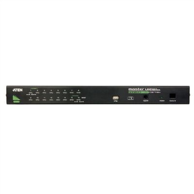 KVM switch/prepínač 16PC, VGA, PS2+USB, HotKeys, OSD