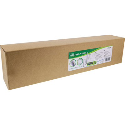 Káblový organizér CUBE "chrbtica", 4 komorový, 128cm, montáž k stolu, sivý