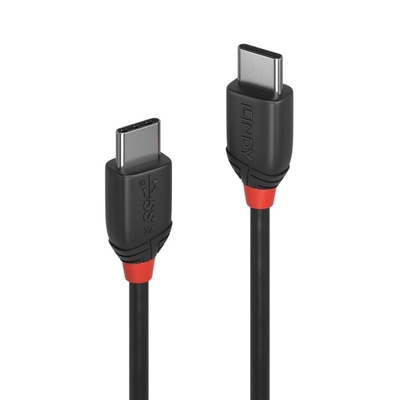 Kábel USB 3.2 Gen 2x2, Typ C CM/CM 0.5m, 20Gbps, PD 60w 20V3A, Black Line, čierny