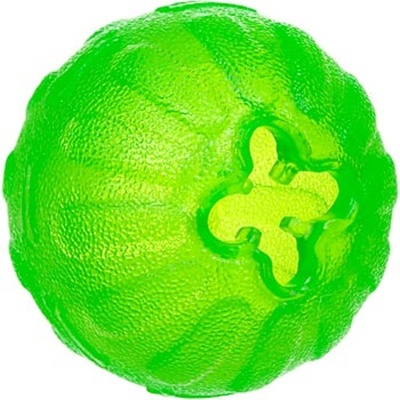 Lopta silikónová malá plávajúca, 7cm, CHEW BALL, zelená, S