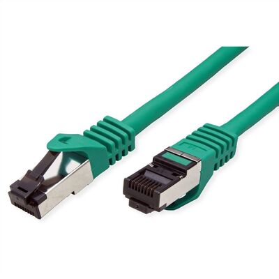 S/FTP (PiMF) Patchkábel LSOH 3m cat.8.1, zelený, Cu, 40GBit/s, 2000MHz