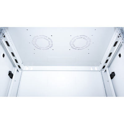 19" Rack na stenu 15U, sivý, 779x600x450mm (HxWxD), odnímateľné bočnice