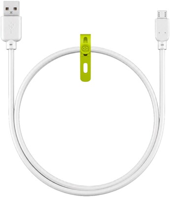 Kábel USB 2.0 A-MICRO-B M/M 0.6m, High Speed, biely