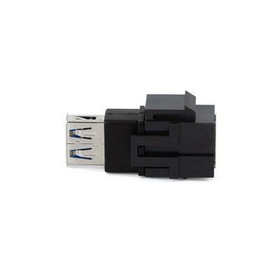 Modul USB 3.0 AF/AF, Keystone, čierny