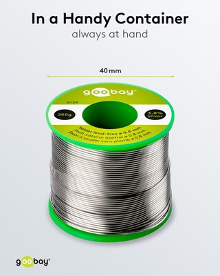 Cín spájkovací o priemere 0.8mm 250g špulka - bezolovnatý