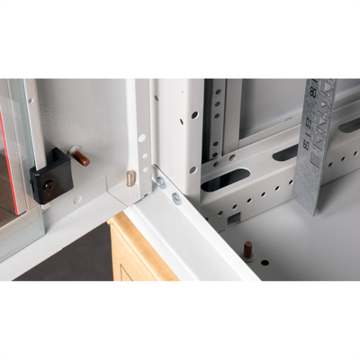 19" Rack na stenu 9U, sivý, 512x600x600mm (HxWxD), odnímateľné bočnice