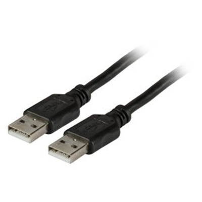 Kábel USB 2.0 A-A M/M 5m, High Speed, čierny