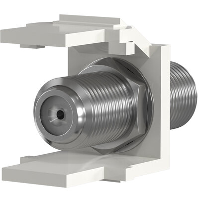 Modul F-konektor F/F Keystone, biely
