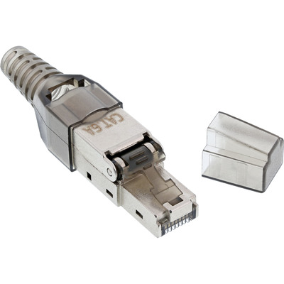 Konektor 8/8 RJ45 cat.6a/7, 10Gbit, na drôt, montáž bez klieští AWG 23-26