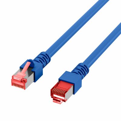 S/FTP (PiMF) Patchkábel LSOH 3m, cat.6, modrý, Cu