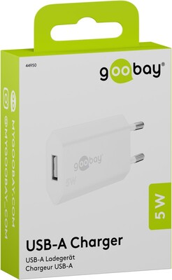 Nabíjačka USB 230V 1port, 1xUSB A, 1A, 5W, SLIM, biela