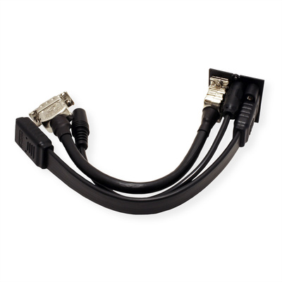 Modul pre BACHMANN, HDMI + VGA + 3.5mm stereo jack, F/F, 0.2m, čierny