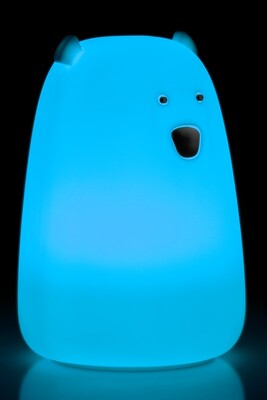Nočná LED lampa "Ľadový medveď", rôzne režimy svietenia, RGB farby, nabíjacia (USB C)