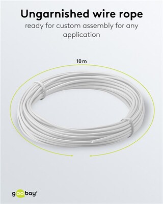 Kábel medený izolovaný 10m, 1x0.14mm, biely