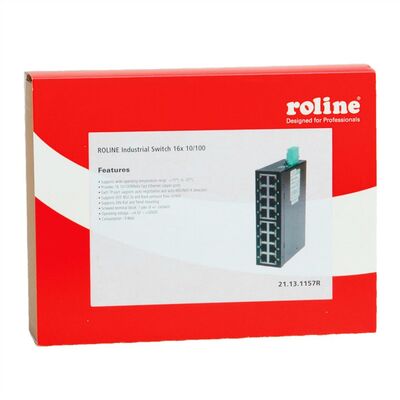 Switch 10/100,16port, priemyselný