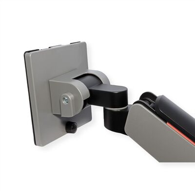 Držiak pre monitor na stôl, úchyt o dosku, pneumatický, max 20kg, rameno 542mm, VESA 75/100, čierny