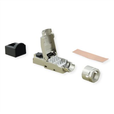 Konektor 8/8 RJ45 cat.8.1, tienený, 40Gbit, 2000Mhz, na drôt, montáž bez klieští AWG 22-26