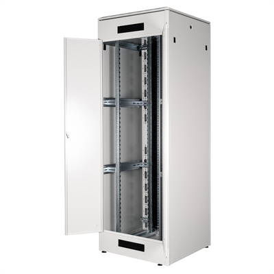 19" Rack na podlahu 47U, 2276x800x800mm (HxWxD), PRO, sklenené dvere, sivý