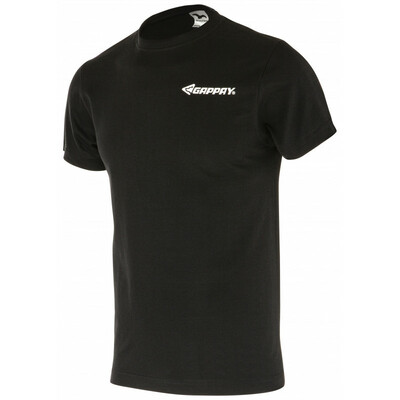 Tričko s krátkym rukávom s logom GAPPAY, unisex, čierne, XS