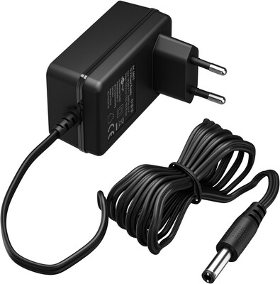 Adaptér NTS 1500mA, Univerzálny 12V, 18W, 1.8m kábel, Konektor DC 5.5x2.5, čierny