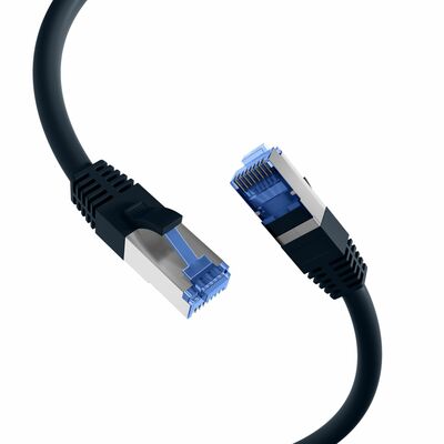 S/FTP (PiMF) Patchkábel LSOH 1.5m cat.7, čierny, Cu, SuperFlex