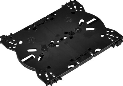 Optická kazet / držiak na 2x12 spojov / zvarov, čierny, bez krytu (kryt 53100.110)