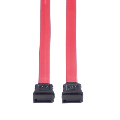 Kábel SATA II M/M 0.5m, 3 Gbit/s, červený