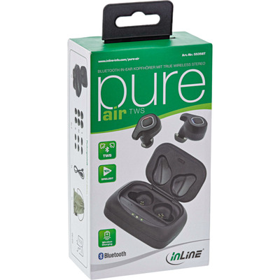Slúchadlá do uší (in-ear) s mikrofónom, bluetooth, TWS+, Qi-Case PowerBank, čierne