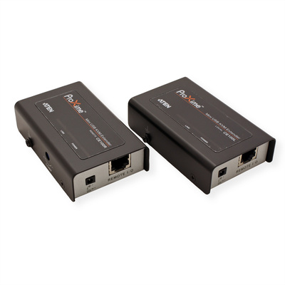 Predĺženie KVM cez TP na 100m, VGA, USB