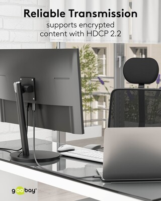Kábel USB 3.1 Typ C na HDMI M/M 2m, gen.2, 4K@60Hz, čierny/sivý, oplet, pozl. konektor