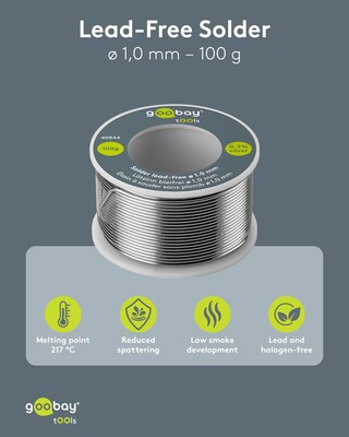 Cín pájkovací o priemere 1mm 100g špulka - bezolovnatý