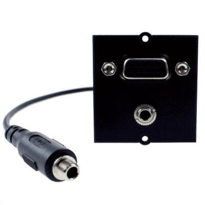 Modul pre BACHMANN, VGA + 3.5mm stereo jack, F/F, čierny