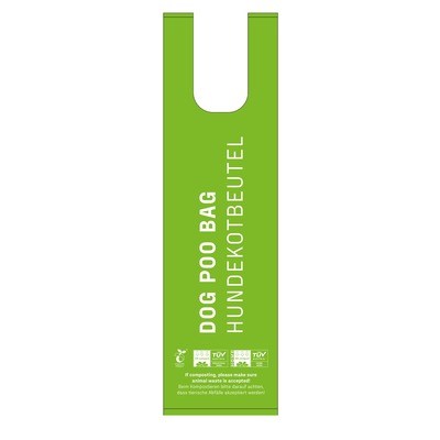 Sáčky na exkrementy, kompostovateľné 100% plastic free (8 roliek á 15 sáčkov), HS