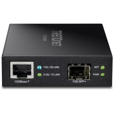 Optický konvertor RJ45 - SFP+, 10Gbps, čierny, TRENDnet