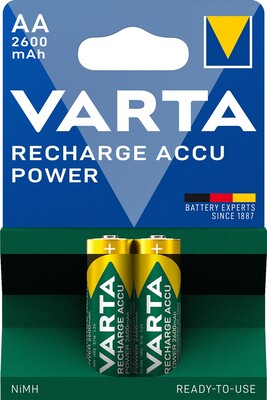 Batéria VARTA RTU nabíjacia AA (2ks) 1.2V 2600mAh NiMH (HR6 5716) 2BL